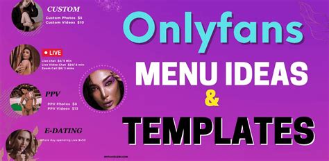 onlyfans menu ideas|OnlyFans Menu Ideas and Examples (Get。